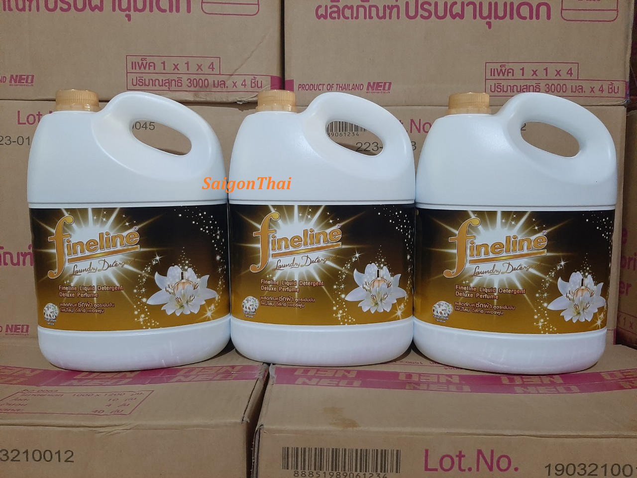Nước giặt xã Fineline Can 3000ml - Vàng đen