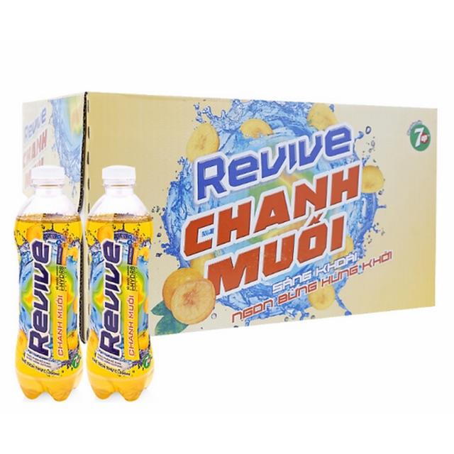 Thùng 24 chai nước uống isotonic revive chanh muối 390ml hot sale