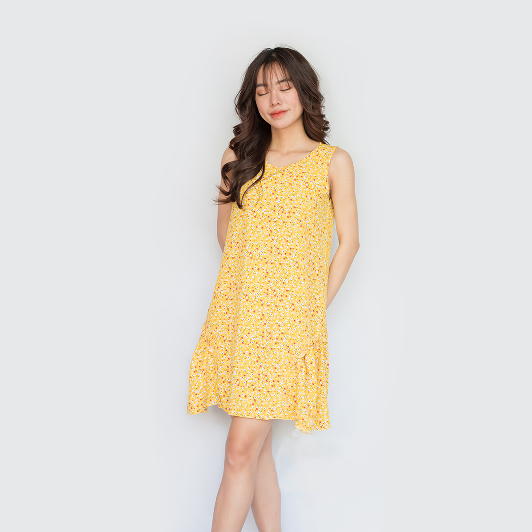 Váy suông mặc nhà hoa nhí dễ thương cute form suông rộng thỏa mái