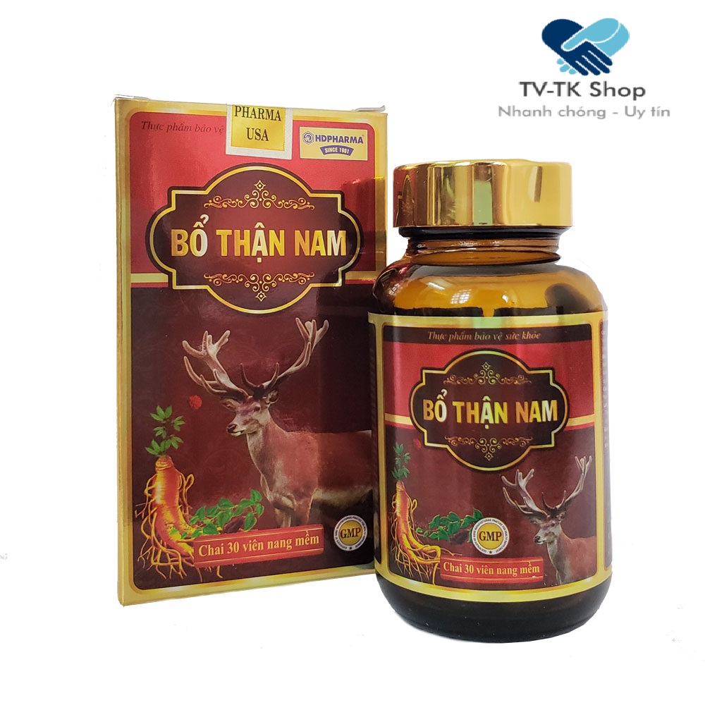 Viên uống bổ thận nam - chăm sóc hệ tiêu hóa, tăng cường sinh lý nam, bổ thận tráng dương - hộp 30 viên
