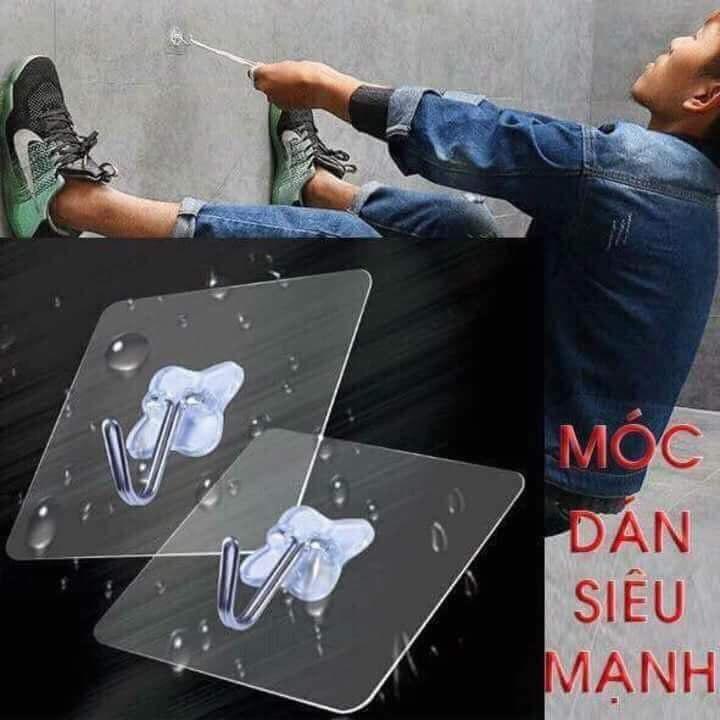 Bộ 10 móc dán tường chịu lực siêu dính - bộ móc dán tường siêu chắc chắn