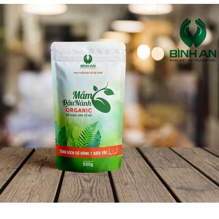 mầm đậu nành organic- tăng vòng 1 siêu tốc