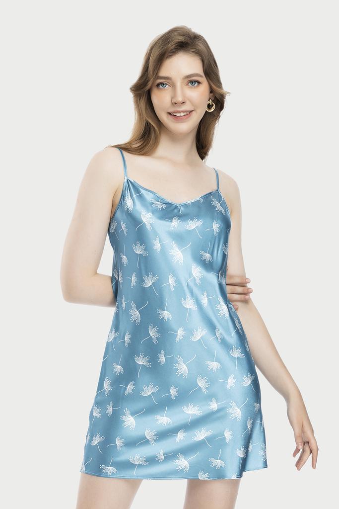 Đầm ngủ ngắn 2 dây vera có hỗ trợ đổi size