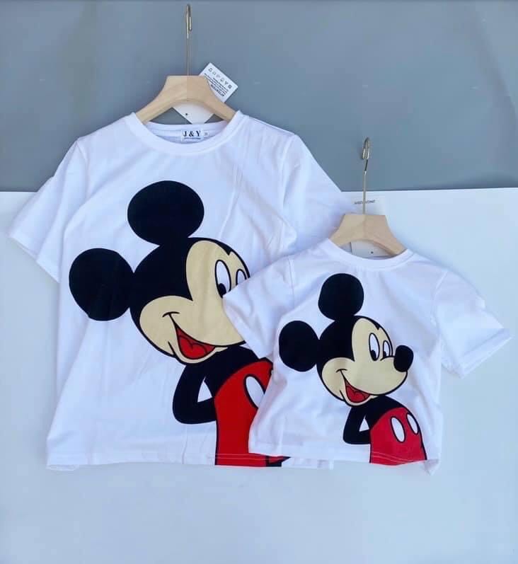 [HCM]áo thun phong rộng-áo thun cặp mẹ và bé in hình dễ thương(size 5-75kg)