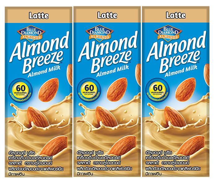 Sữa hạt hạnh nhân ALMOND BREEZE LATTE 180ml (Lốc 3 sản phẩm)