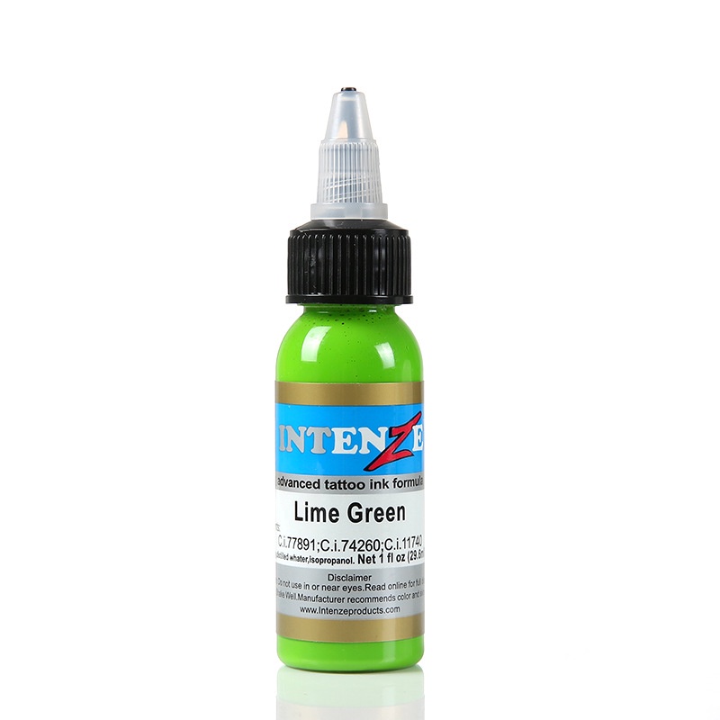Mực xăm hình Mực xăm IntenZ xanh lá 30ml
