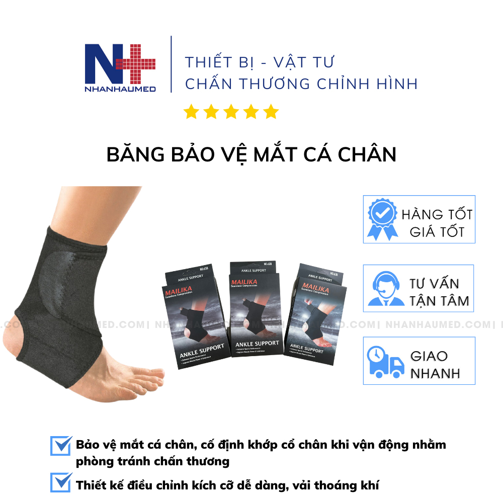 Băng Gót Chân, Băng Bảo Vệ Cổ Chân, Gót Chân Tránh Chấn Thương