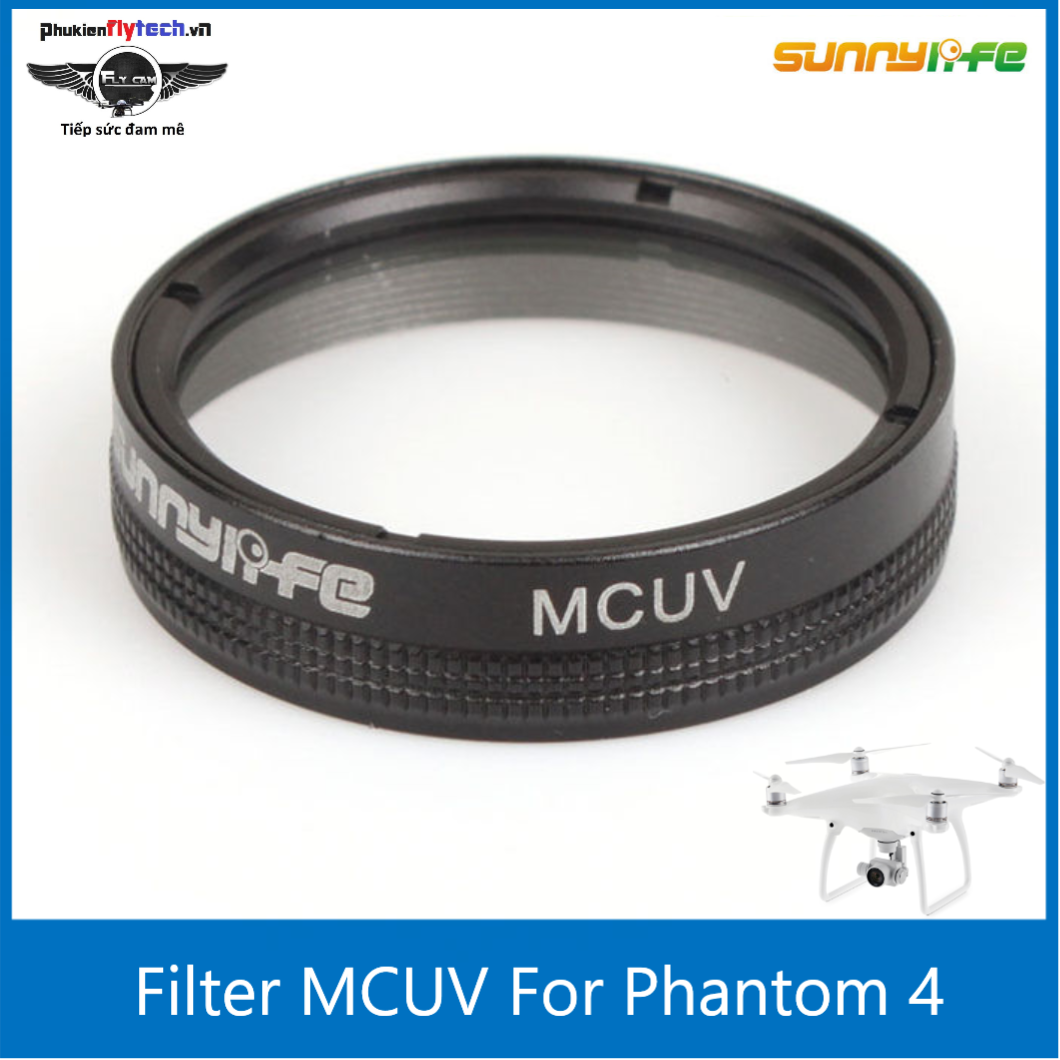 Kính lọc MCUV cho Phantom 4 pro - MCUV Filter For Phantom 4 Pro - chính hãng sunnylife - Kính lọc giảm thiểu tia UV chiếu trực tiếp vào camera - mang đến những bức ảnh trong trẻo nhất.