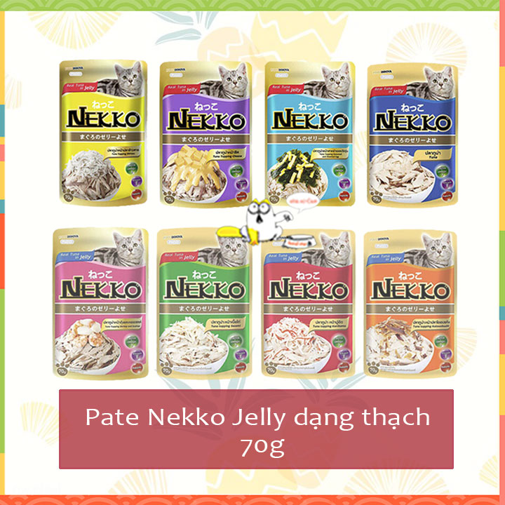Pate Nekko Jelly cho mèo gói 70g hàng nội địa Thái_nhameocam