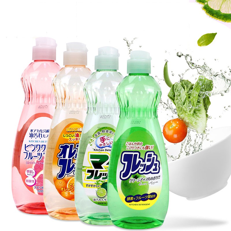 Chai nước rửa bát chén 600ml rocket hàng nội địa nhật
