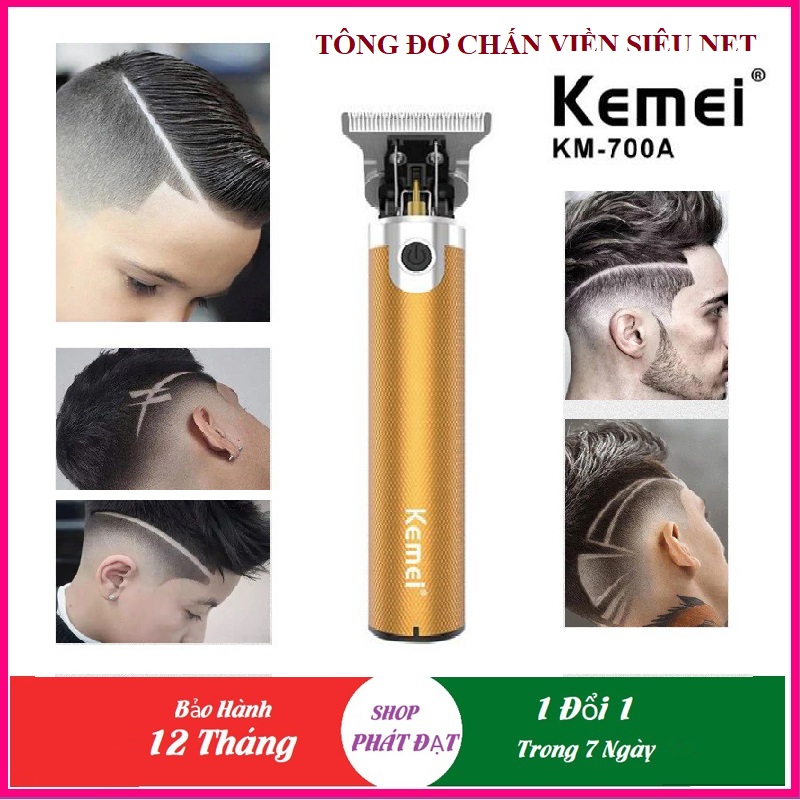 Tông Đơ Tạo Kiểu Và Chấn Viền Cắt tóc Kemei KM 700A Pin 1200mAh thời gian sử dụng tới 300 phút