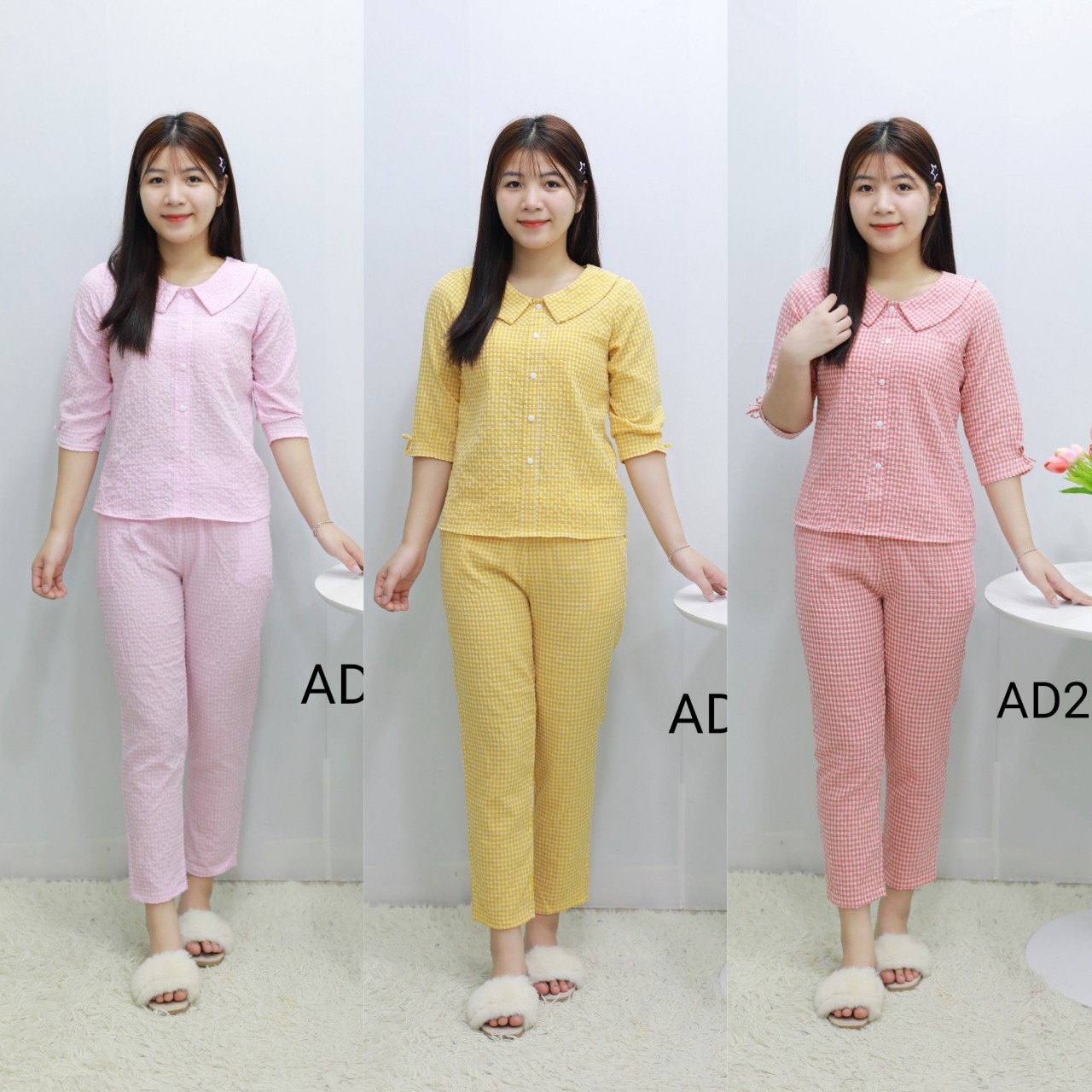 Đồ bộ nữ mặc ngủ, mặc nhà tay cộc quần dài đủ size phong cách