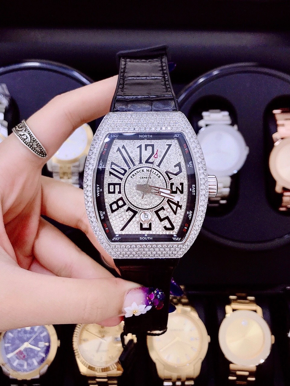 [HCM]Đồng hồ nam cao cấp Đồng hồ nam Franckmullero1 Size 45mm FullboxĐồng hồ nam chống nước