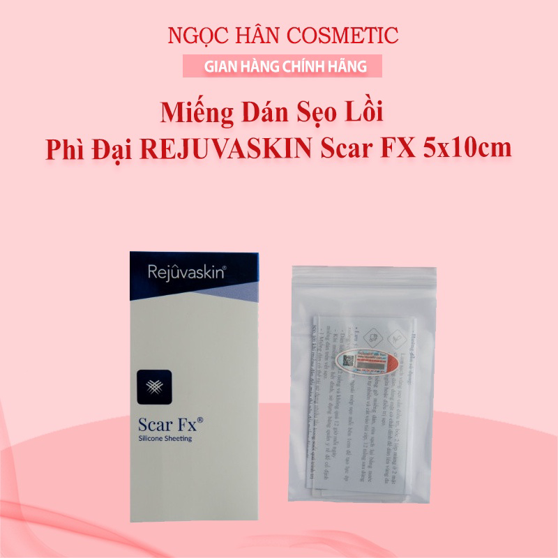 Miếng dán sẹo lồi , phì đại rejuvaskin scar fx 5x10cm - ngochancosmetics