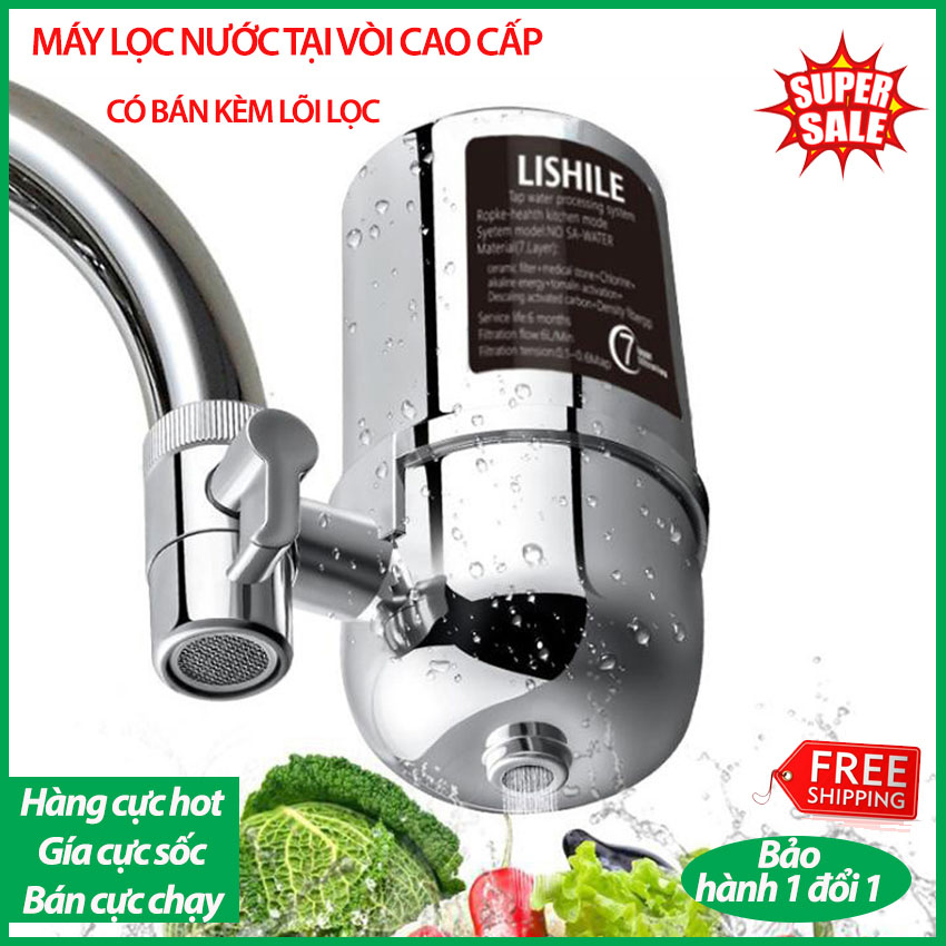 [HÀNG CHẤT LƯỢNG] Bộ Lọc Nước Tại Vòi Hiện Đại 7 Lớp; Lọc Đến 99% Cặn Bẩn, Tạp Chất Có Trong Nước Sinh Hoạt; Chất Liệu Chuẩn Y Tế ABS Phù Hợp Với Các Loại Vòi.