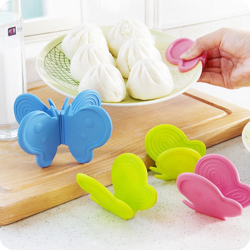 Vỉ 2 miếng bắc nồi silicon hình bướm