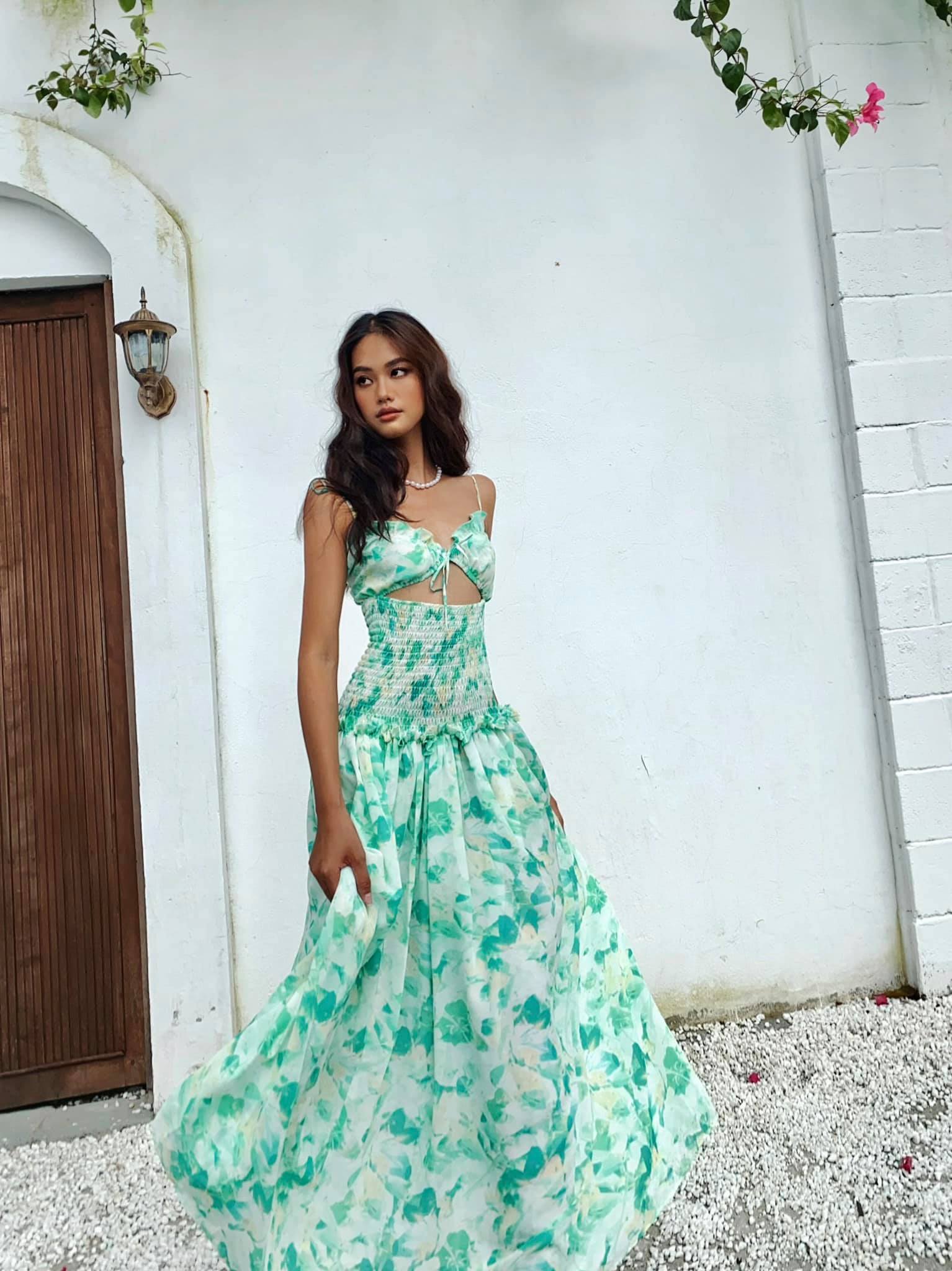Emily dress - đầm hai dây dáng midi ôm eo - thiết kế bởi iamcoco.official