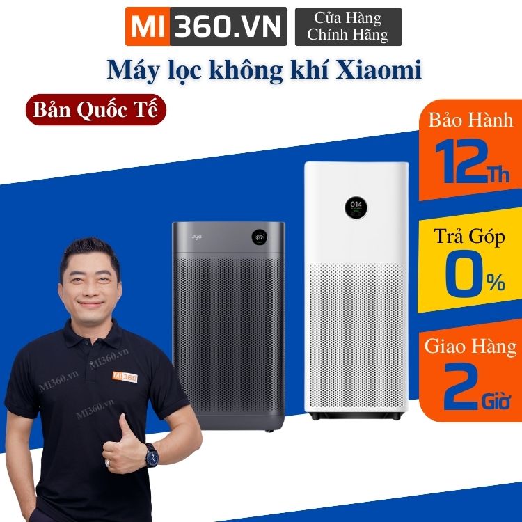 Máy lọc không khí xiaomi air purifier 4 pro | smartmi jya fjord - bản quốc tế - bh 12 tháng