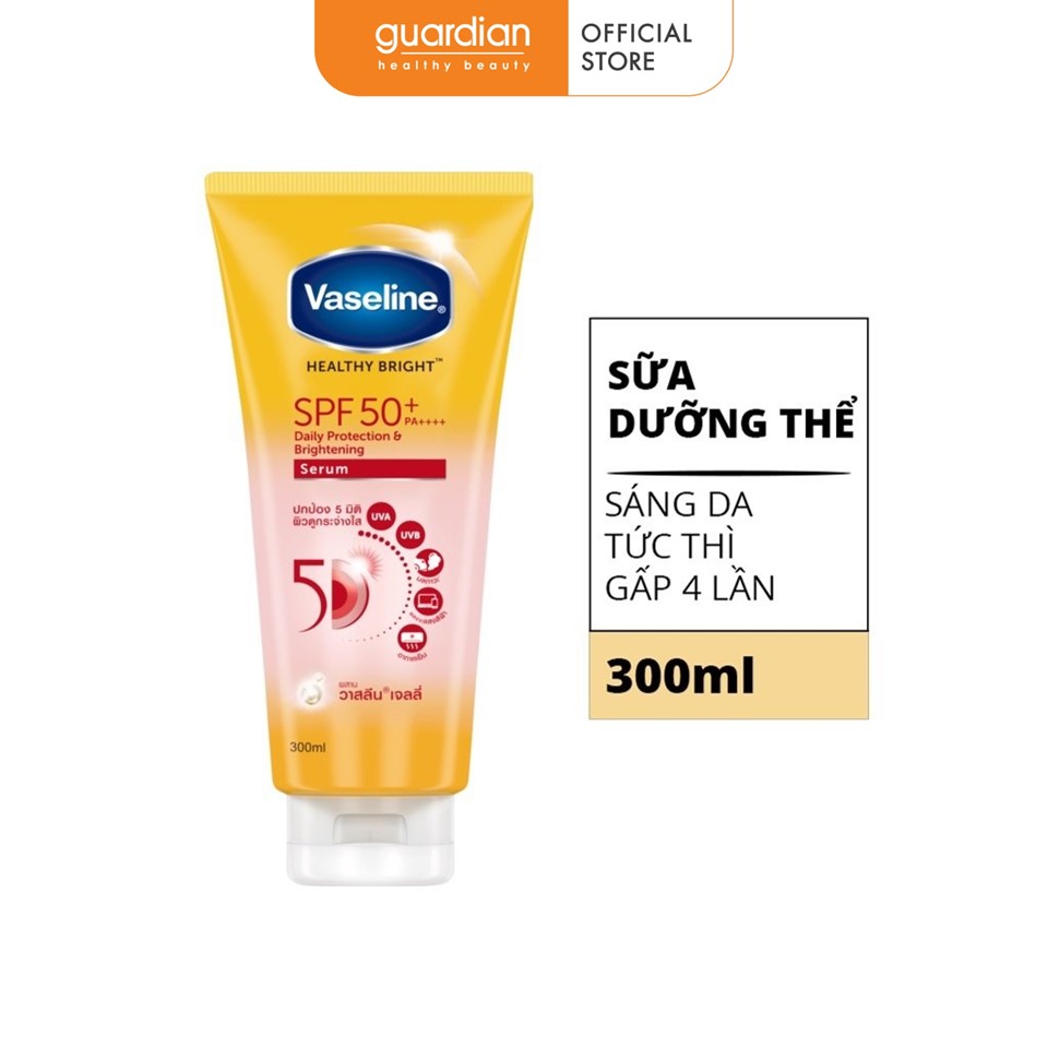 Sữa Dưỡng Thể Giúp Sáng Da Chống Nắng Vaseline Healthy Bright Bảo Vệ Da Hàng NgàyDaily Protection & Brightening Serum SPF50+ PA++++ 300ml