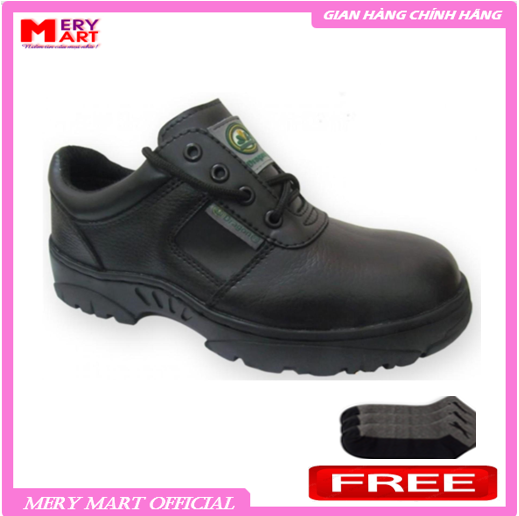 Giầy Da Bảo Hộ DRAGON 2B - Tặng tất nano khử mùi kháng khuẩn 30K