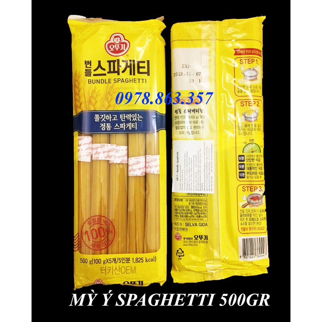 MỲ Ý SPAGHETTI OTTOGI GÓI 500GR (alifoodmart)