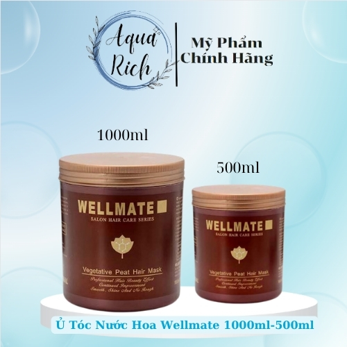 Ủ Tóc Wellmate Ý Siêu Mềm Mượt Phục Hồi Tóc Hư Tổn 500ml 1000ml