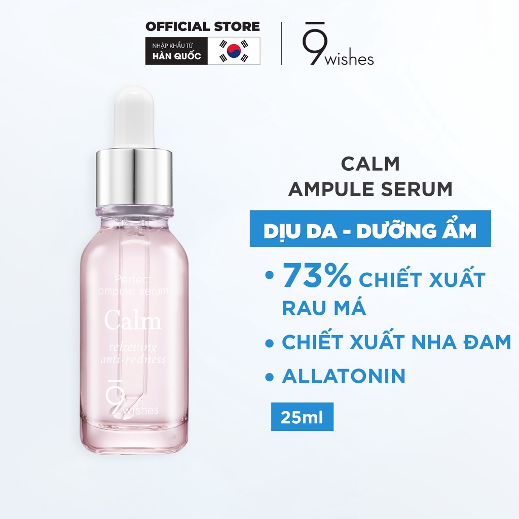 Tinh chất làm dịu da 9 Wishes Calm Ampule Serum 25 ml