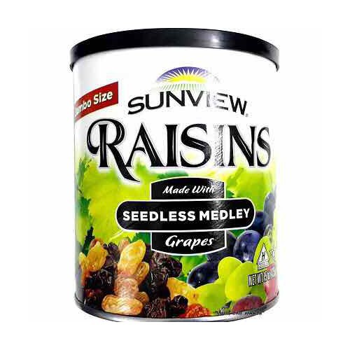Combo 2 hộp Nho khô Mỹ thập cẩm Sunview Raisins 425g