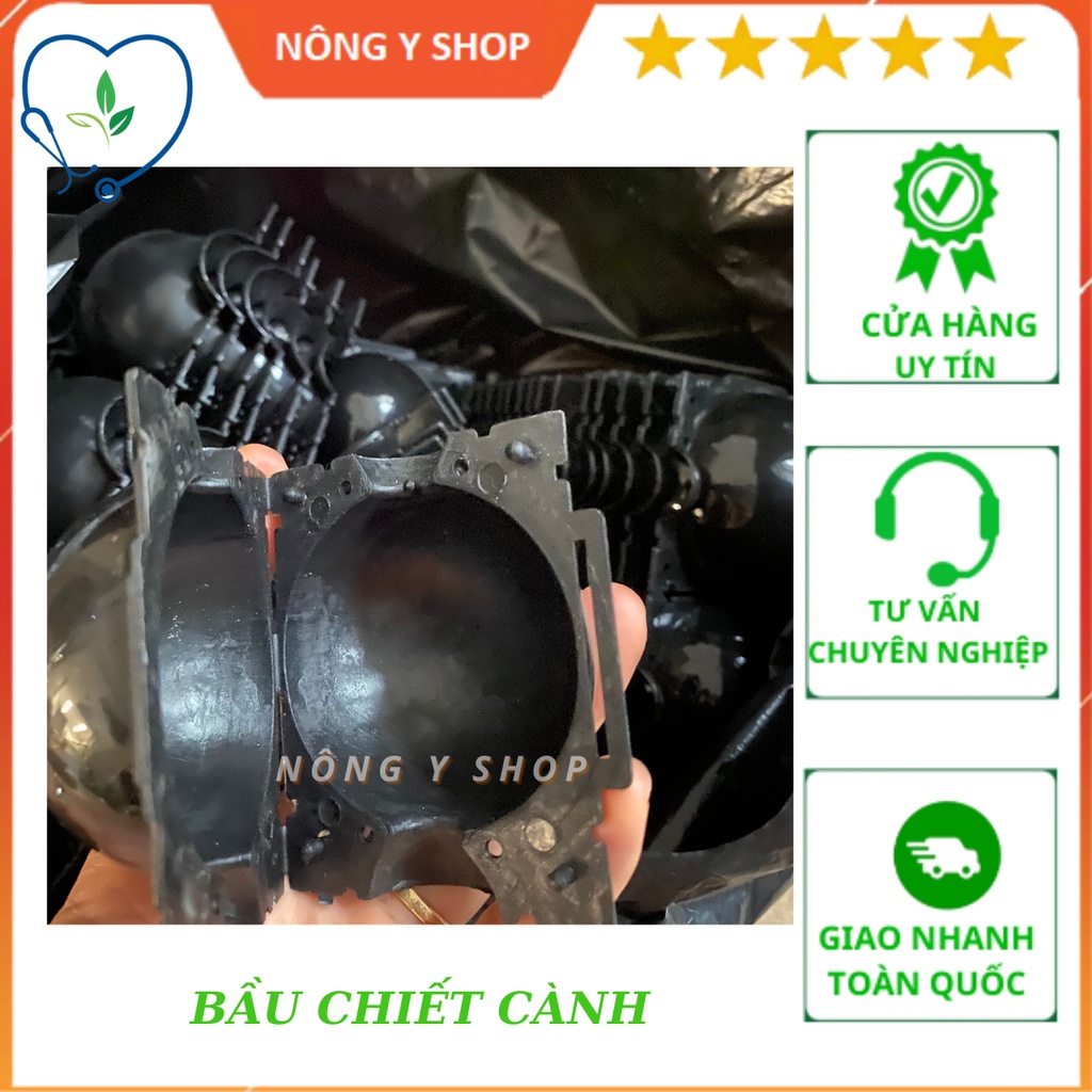 Bầu nhựa, bầu chiết, chiết cành PP cao cấp chuyên hỗ trợ chiết cành cực tốt tái sử dụng trong 4 năm size 4cm, 6cm, 10cm, 12cm
