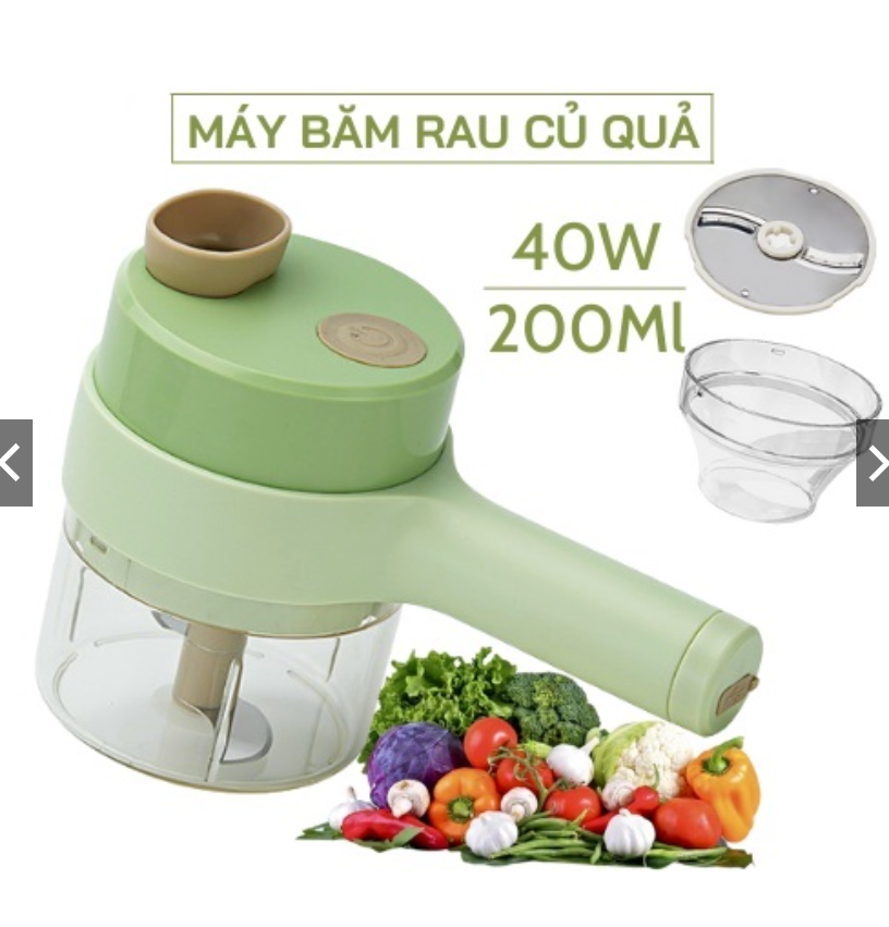 Máy thái rau củ quả, xay tôm thịt tỏi đa năng