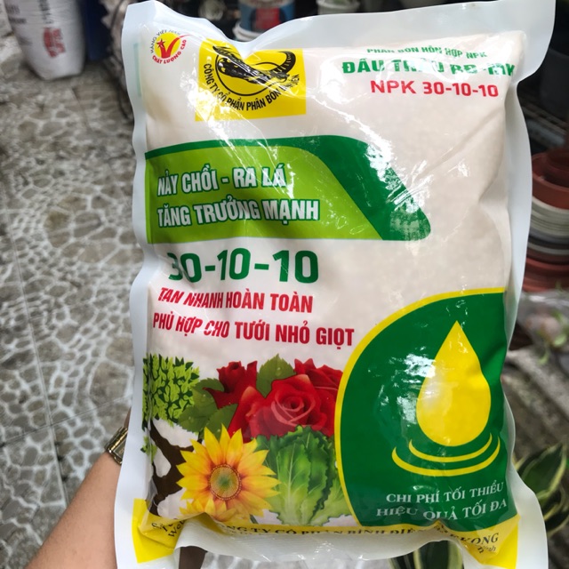 [HCM]Npk 30-10-10 Đầu Trâu Bđ-Mk 1Kg