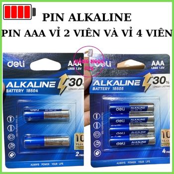Pin alkaline aa , aaa vỉ 2 viên/ 4 viên. hồng ngọc pvc