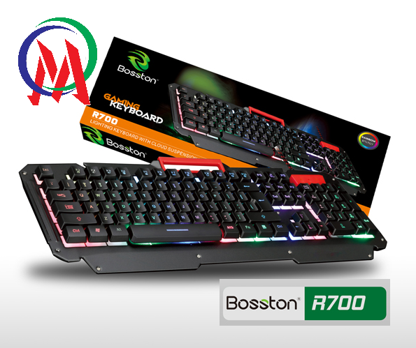 Bàn phím giả cơ bosston r700 led game