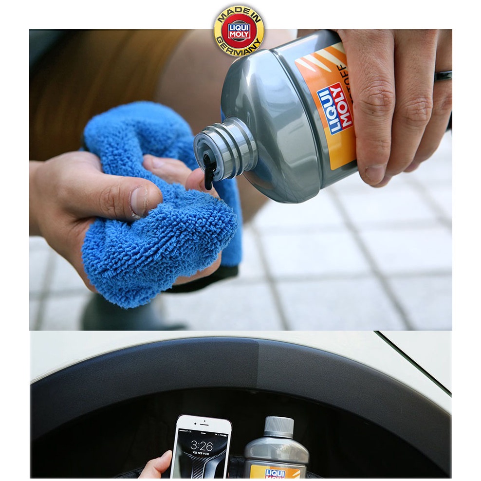 (Tặng mút bôi) Chai Phục Hồi Dưỡng Nhựa Nhám Liqui Moly Kunststoff Wie Neu 1552 Cho Xe Máy, Xe Oto CHÍNH HÃNG LIQUI MOLY- Cam kết chính hãng