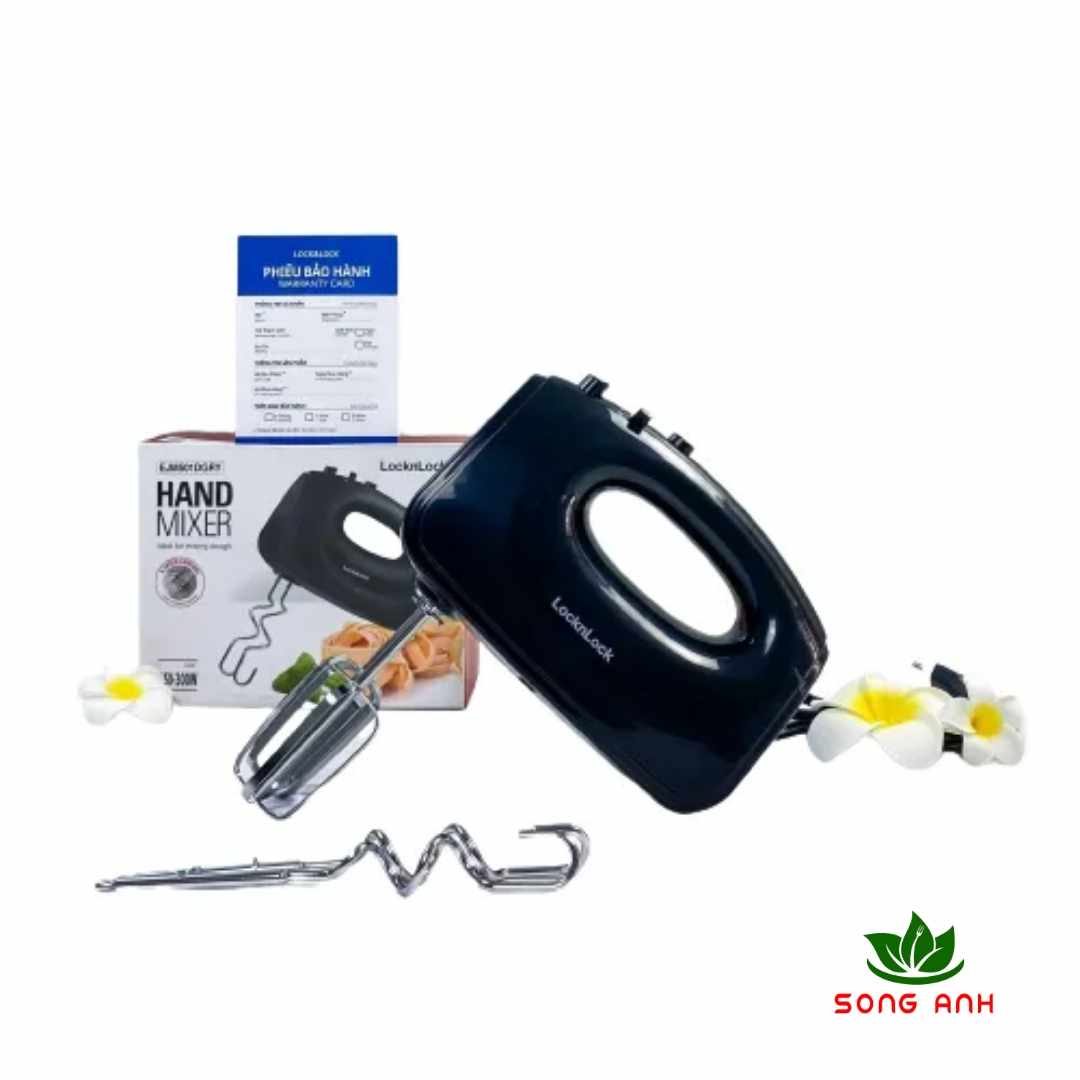 Máy đánh trứng Lock&Lock EJM501 với 5 cấp độ đánh, hàng chính hãng bảo hành 12 tháng