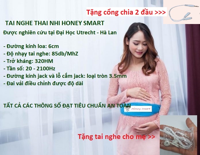 Tai nghe nhạc cho bà bầu, thai nhi thai giáo BH 12 tháng Tặng tai nghe mẹ