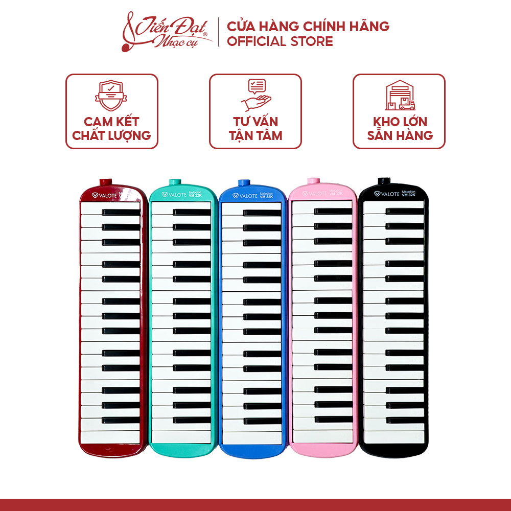 (1 Bộ Ống Thổi) Kèn Phím Thổi Hơi Melodion/ Pianica/ Melodica Valote VM-32K, VM-37K Túi Vải