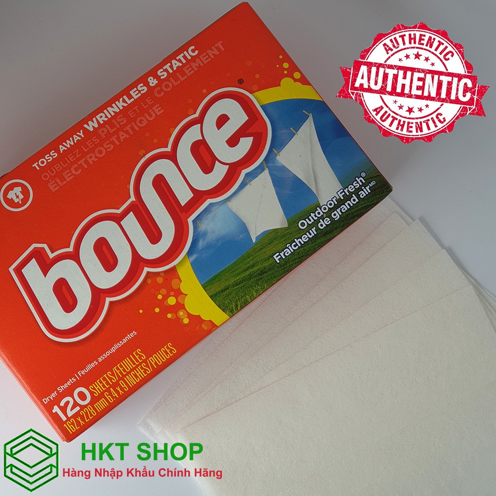 Giấy thơm quần áo Bounce 80 tờ