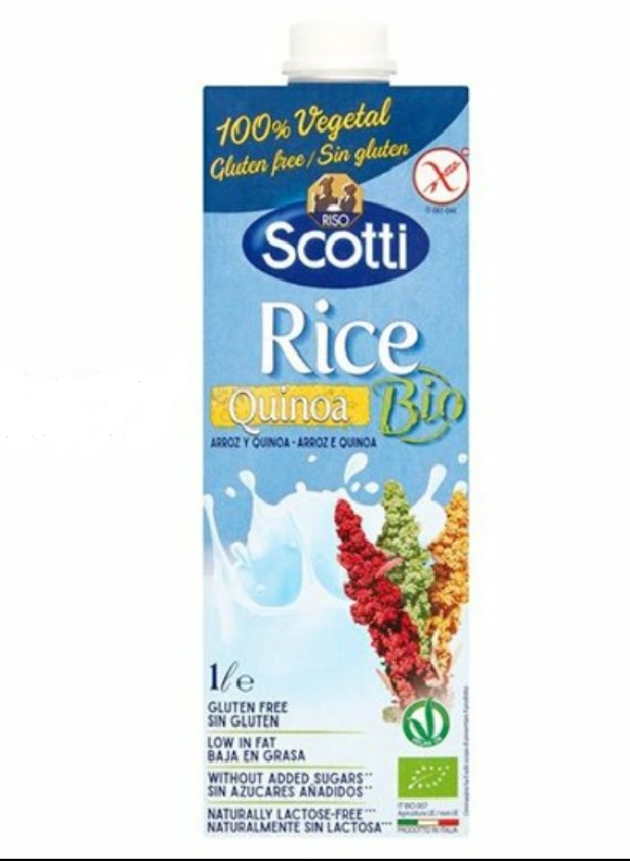 Sữa Gạo và Diêm Mạch Hữu Cơ Riso Scotti - ORGANIC Bio Rice Quinoa Drink - 1L