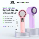 Quạt điện cầm tay GOOJODOQ GFS006 Quạt Tốc Độ Làm Mát Nhanh,mạnh mẽ điều chỉnh mức 100 Level,4000mAh Tuổi thọ pin dài 15 giờ
