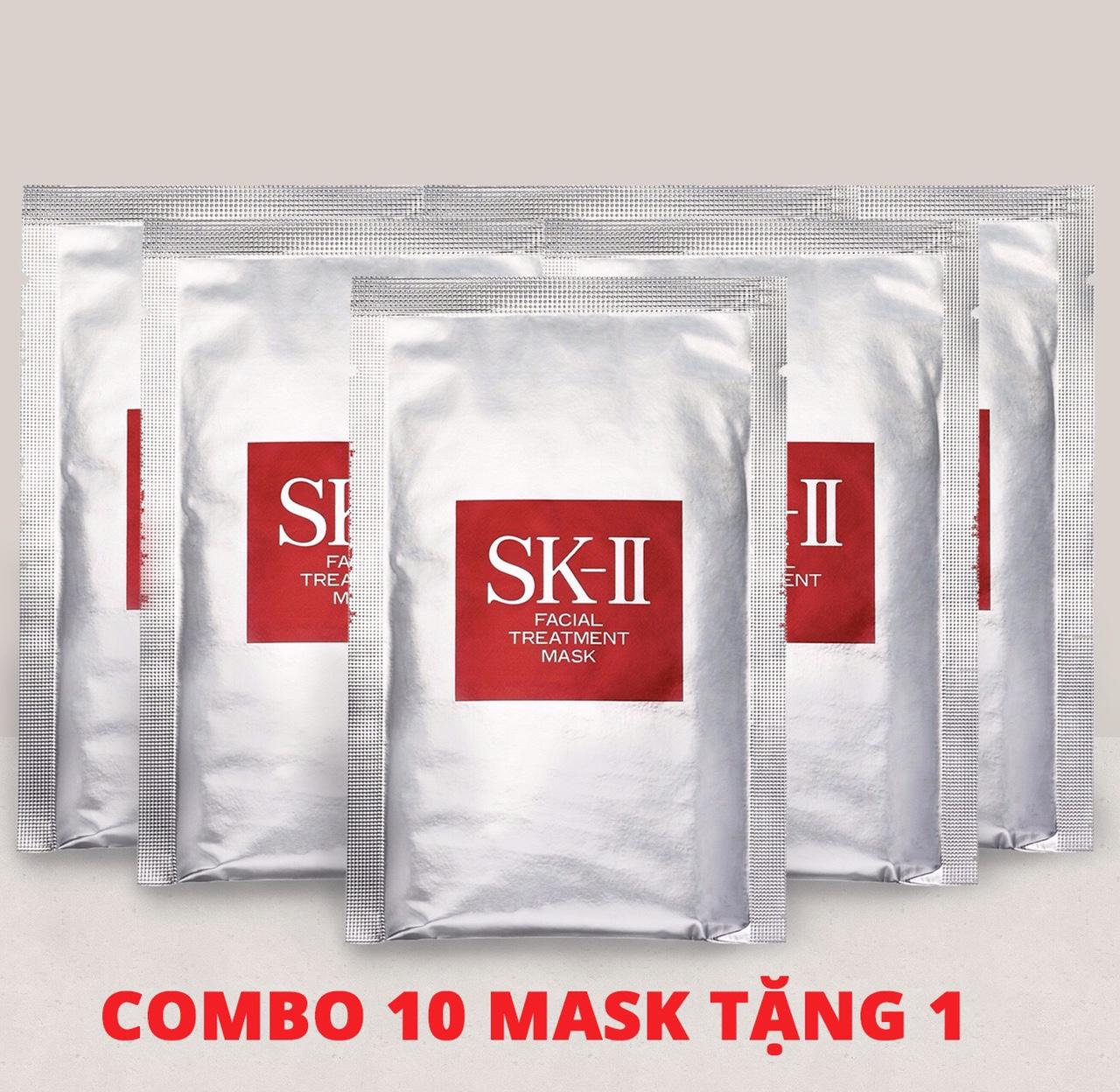 Combo 10 Mặt Nạ Dưỡng Ẩm Và Trắng Da SK-II Facial Treatment Mask Tặng 1