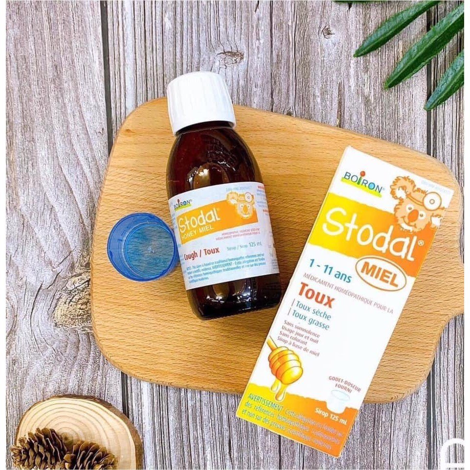 Siro ho Stodal Boizon Cough Canada mật ong cho bé từ 1-11 tuổi