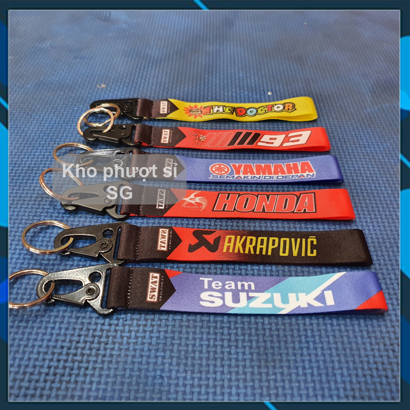 Dây móc khoá treo chìa khoá xe máy (Satin)