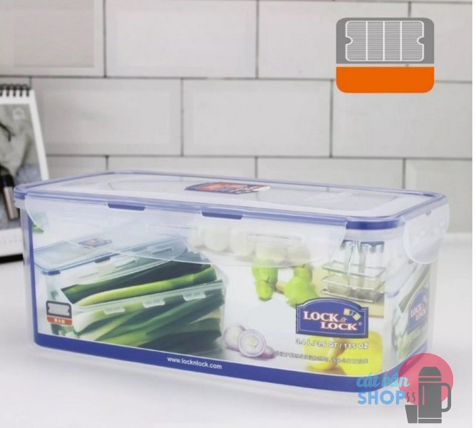 Hộp bảo quản Lock&Lock Classic dung tích 3.4L có vĩ tách nước chống thấm ngược HPL848