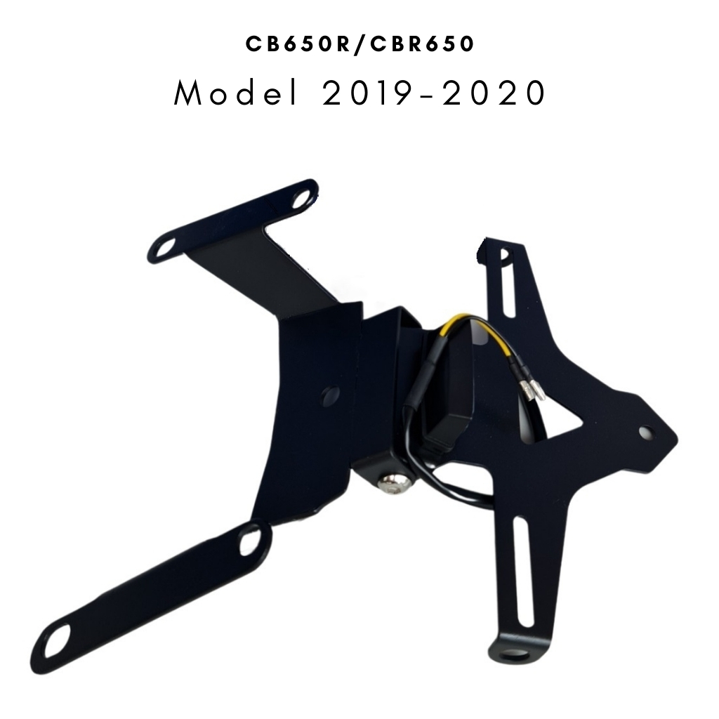Đuôi gắn biển số, Đuôi biển số CB650r CBR650r model 2019 - 2020 và 2021- 2022 gập 2 chiều được Mbiker nhập khẩu và phân phối.