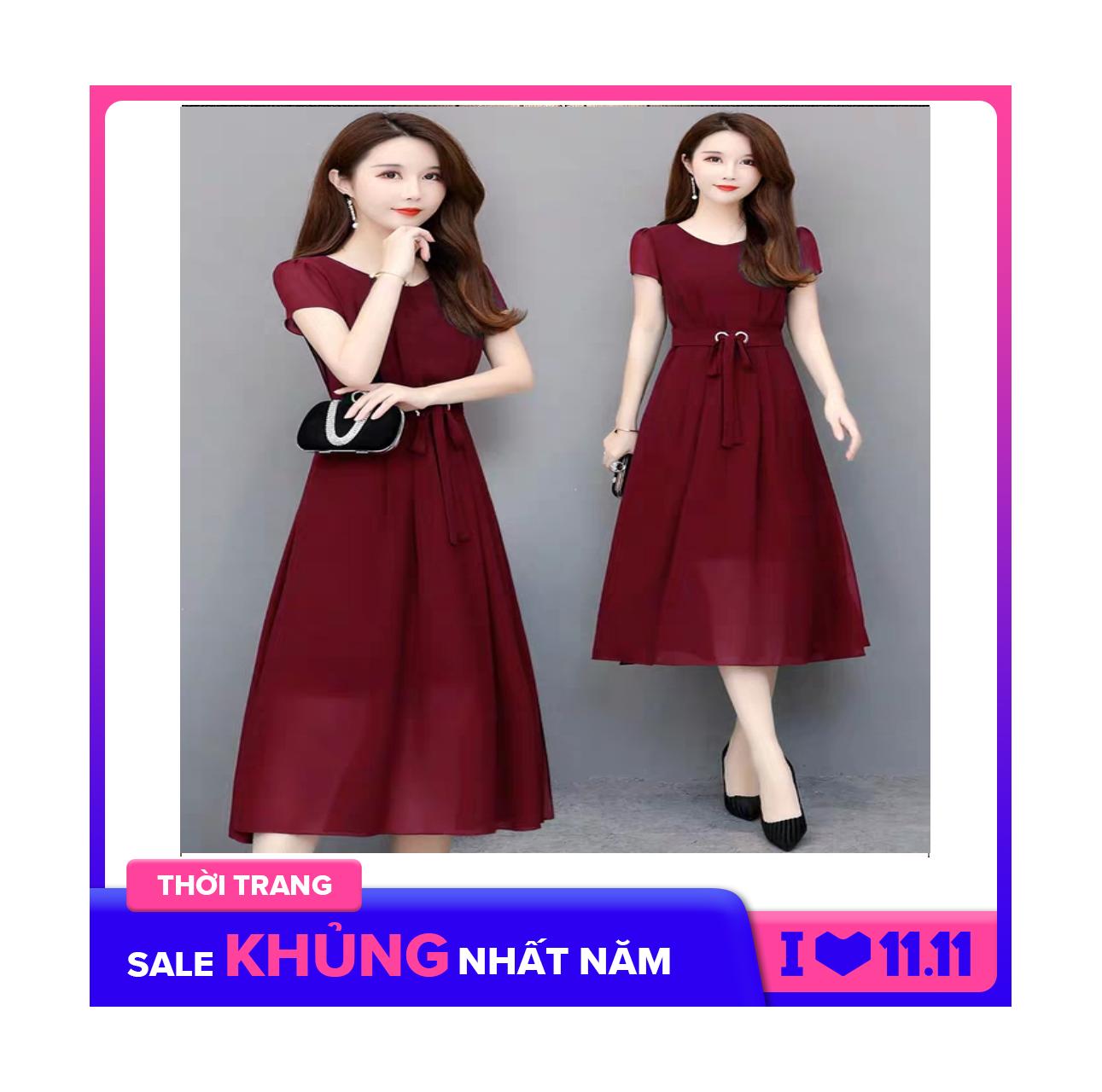 [HCM]ĐẦM VOAN LỤA PHỐI KHOEN Y HÌNH CỰC HOT