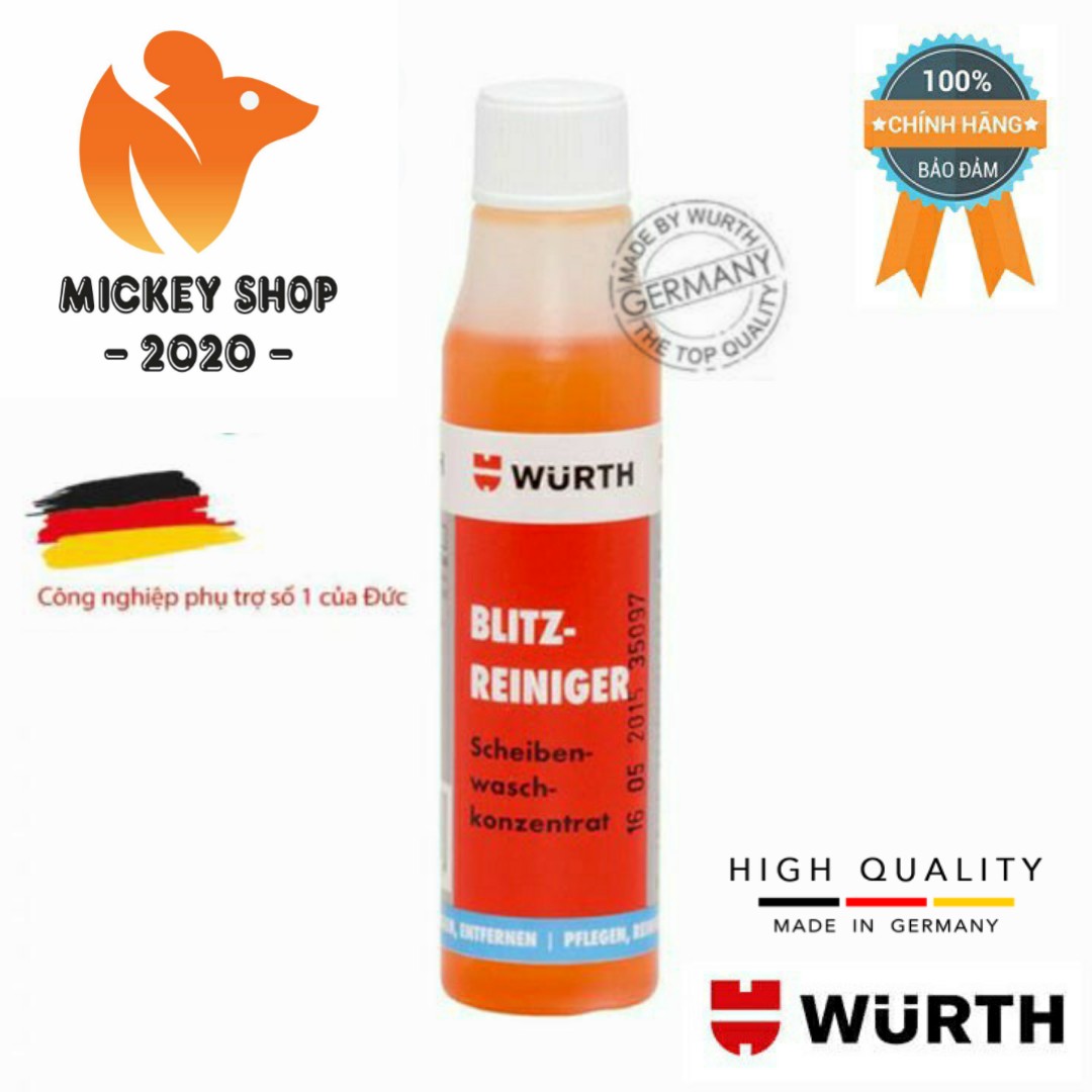 Nước rửa kính ô tô wurth rapid windscreen cleaner 32ml 0892333