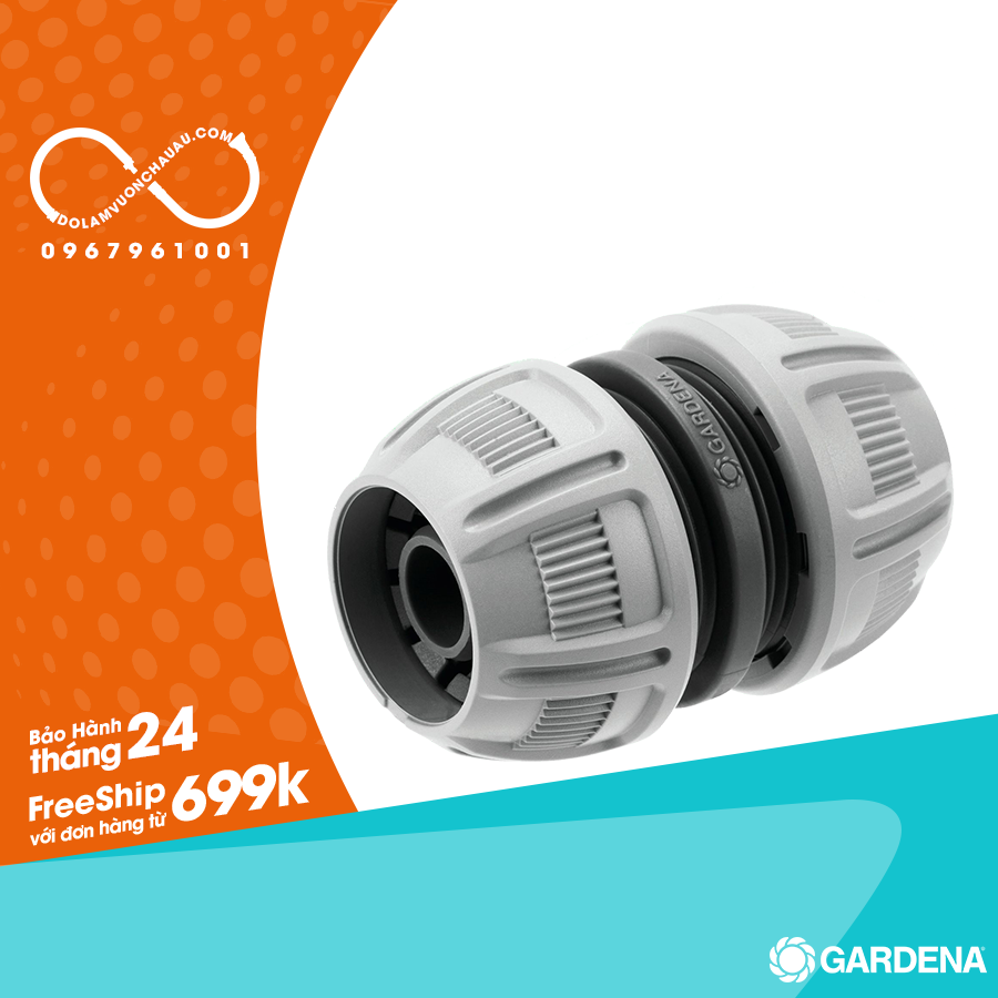[Hàng Đức] Cút nối sửa ống 13 ~ 15mm (1/2") (Gardena 18232)