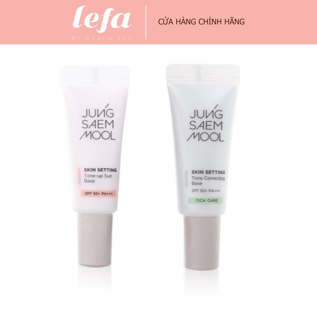 Kem lót trang điểm chính hãng Jung Saem Mool Skin Setting Mini, kem lót mịn da che khuyết điểm điểm, kem lót kiềm dầu cao cấp - Lefa