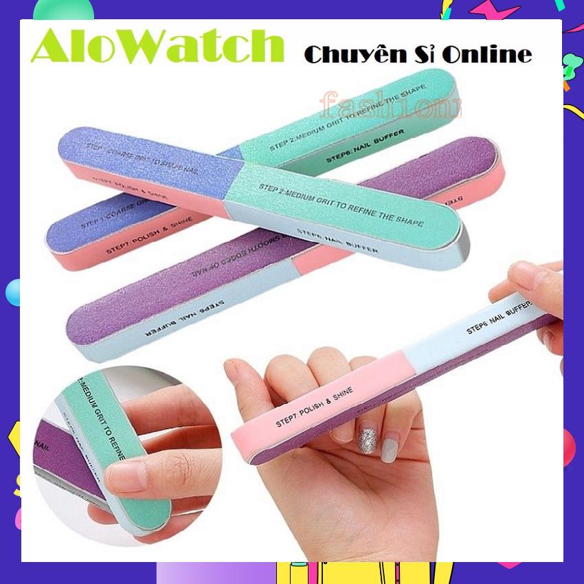 Alowatch - que dũa móng tay 6 mặt đánh bóng và chà nhám tiện dụng